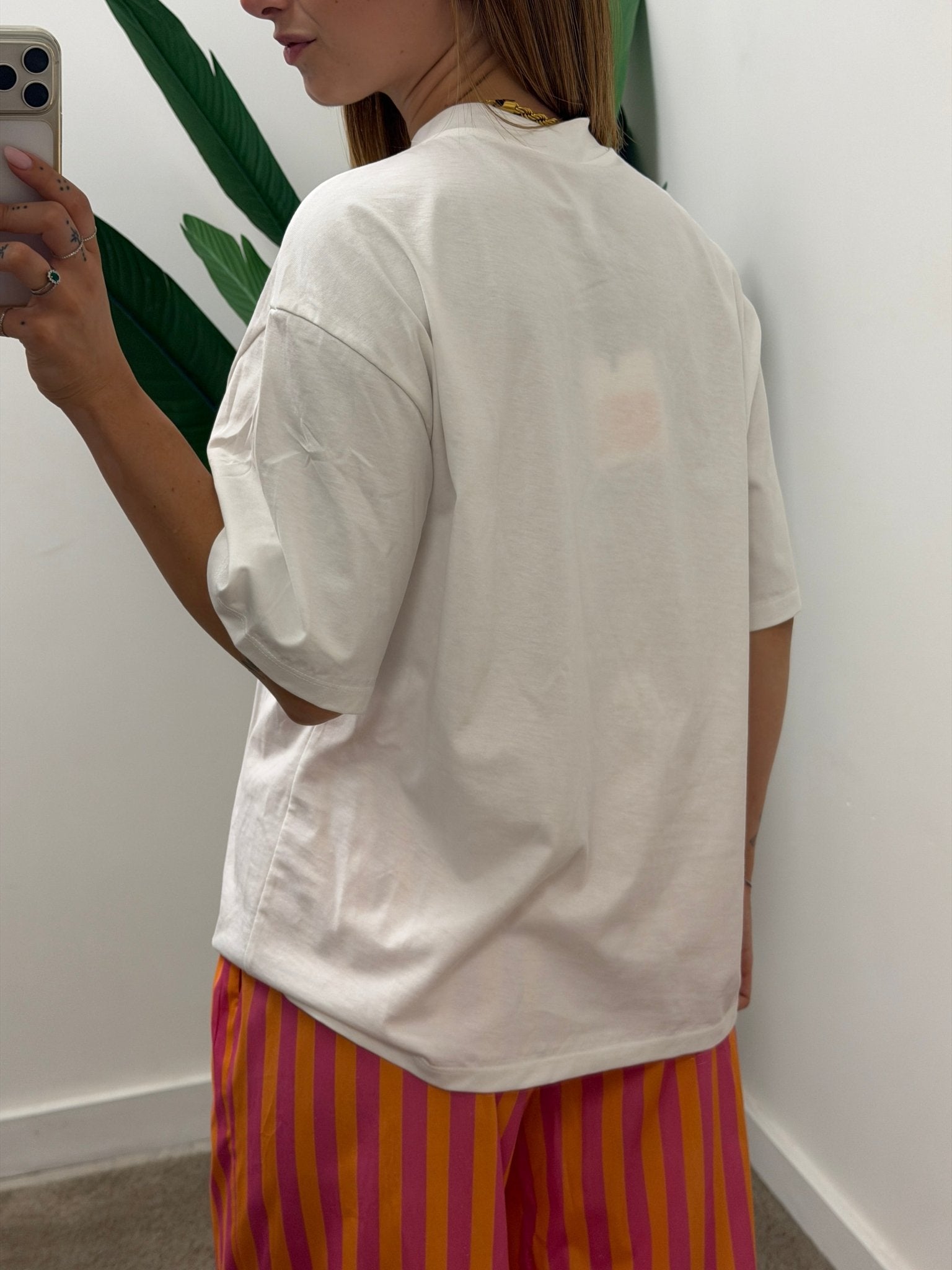 T-shirt con taschino paillettes verde Tensione In - GiuGiò | Shop online