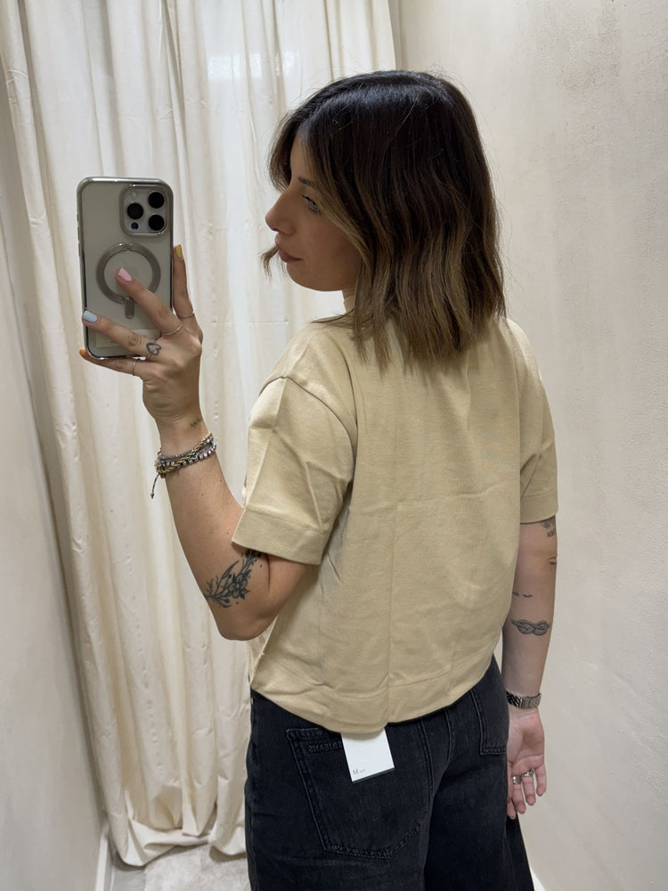 T-shirt crop stampa ghepardo e strass BSB - GiuGiò | Shop online