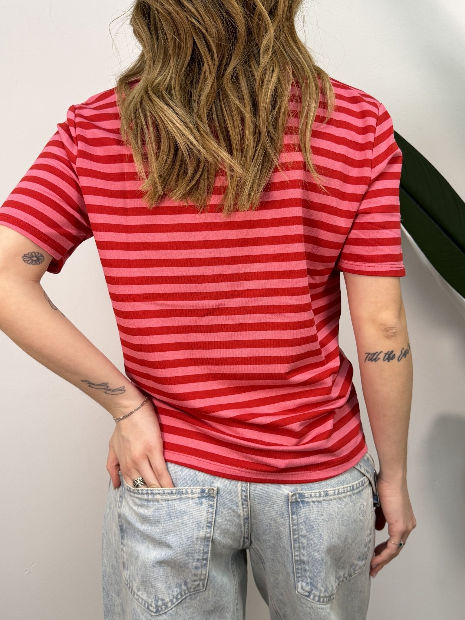 T-Shirt girocollo in cotone rigata HaveOne - GiuGiò | Shop online