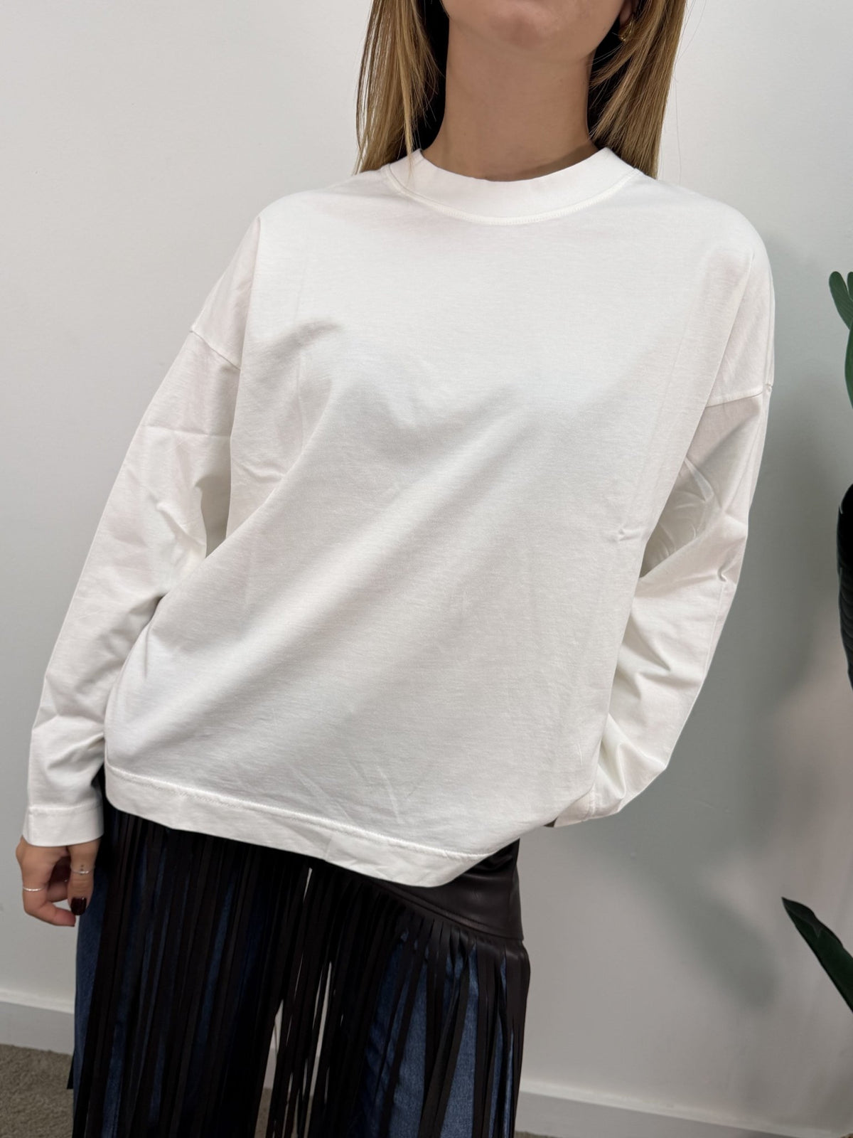T-Shirt girocollo over manica lunga HaveOne - GiuGiò | Shop online