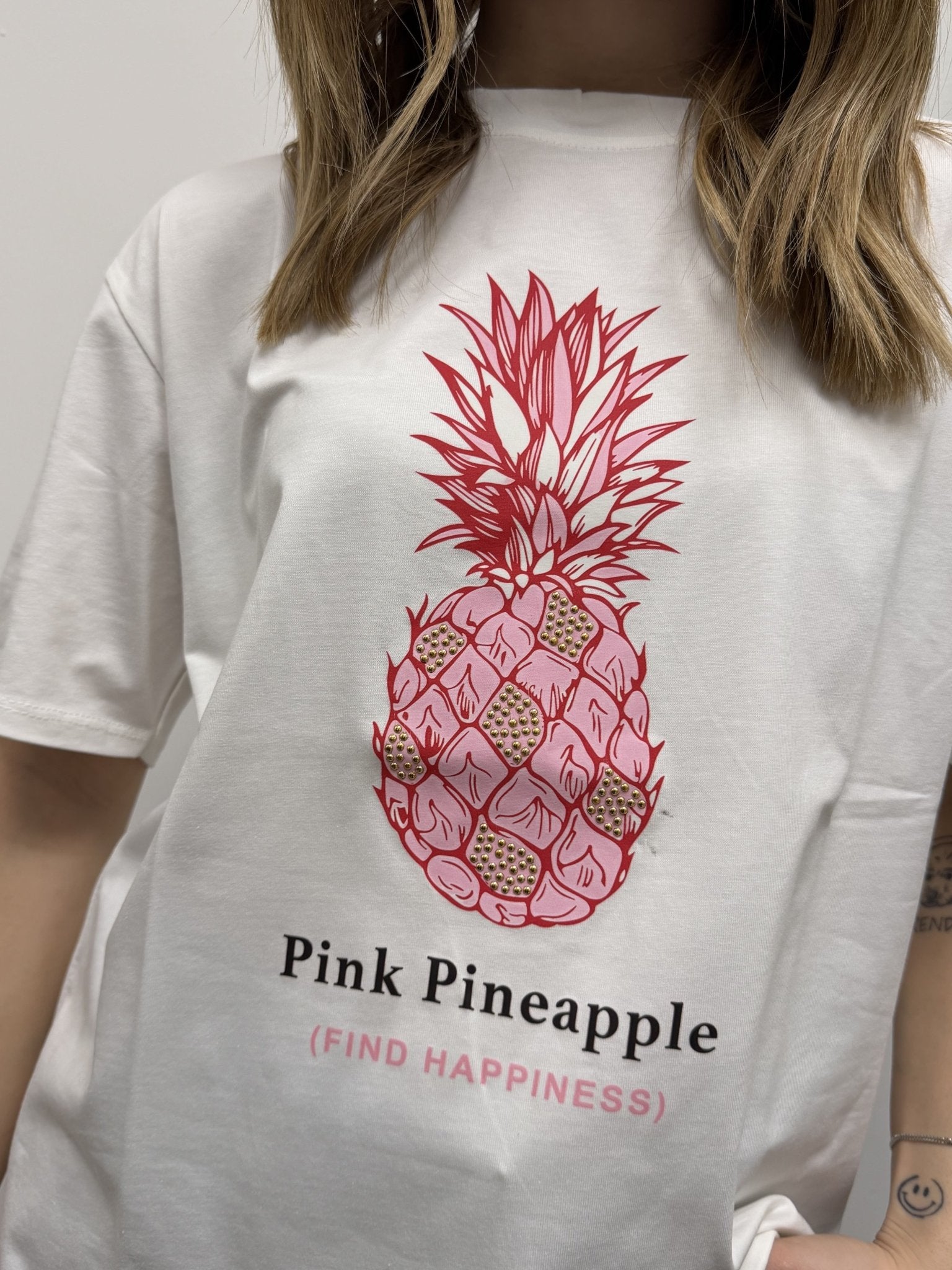 T-Shirt girocollo stampa ananas Susy Mix - GiuGiò | Shop online