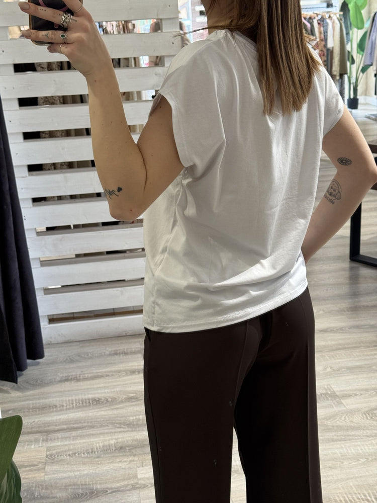 T-shirt girocollo stampa barboncino Susy Mix - GiuGiò | Shop online