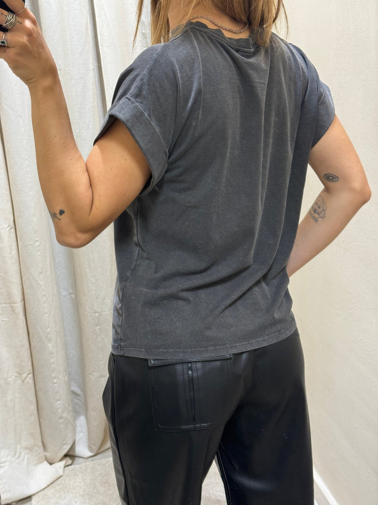 T-Shirt in cotone marmorizzato stampa uva Susy Mix - GiuGiò | Shop online