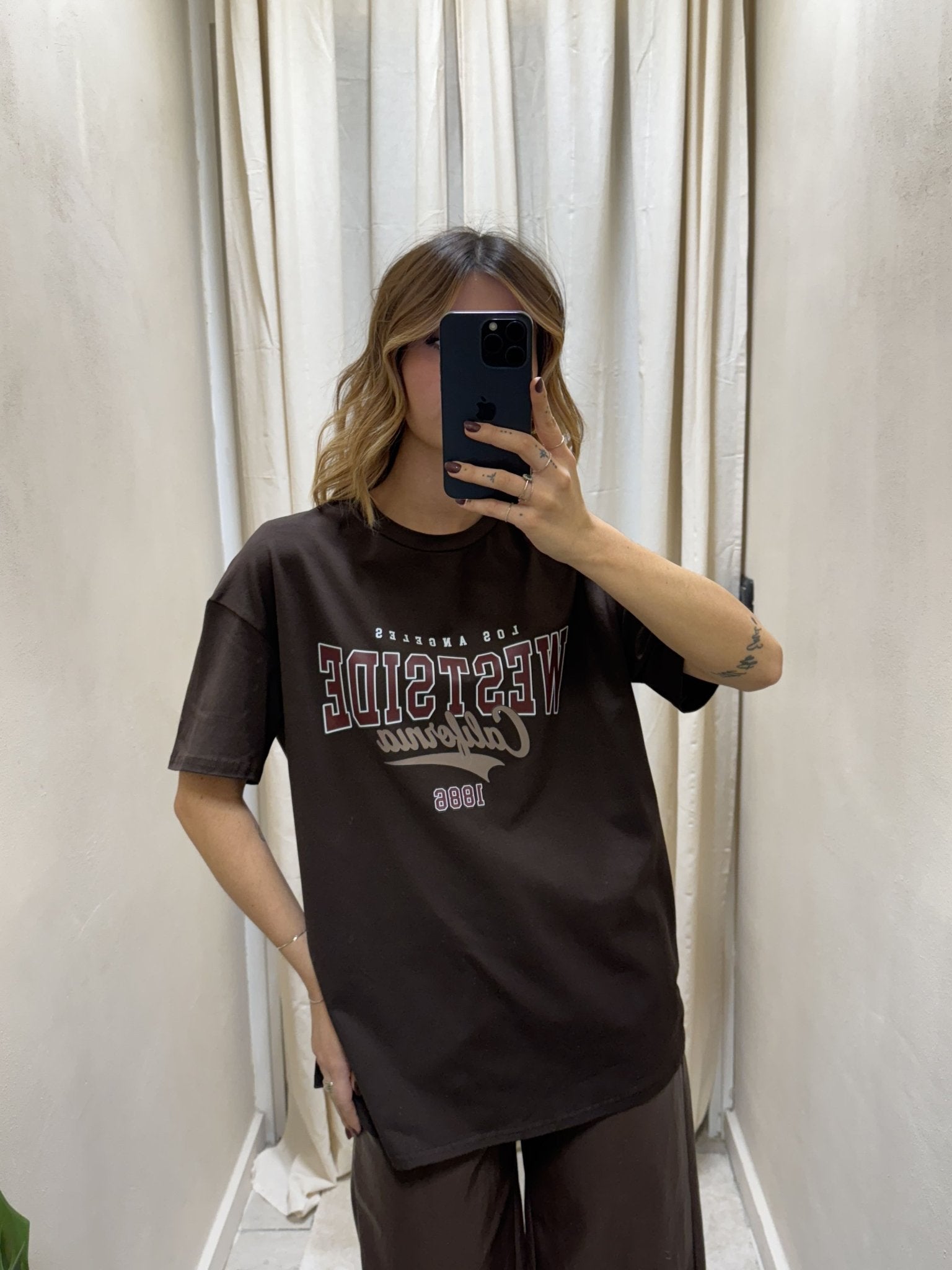 T-shirt in cotone stampa “westside” MyD - GiuGiò | Shop online