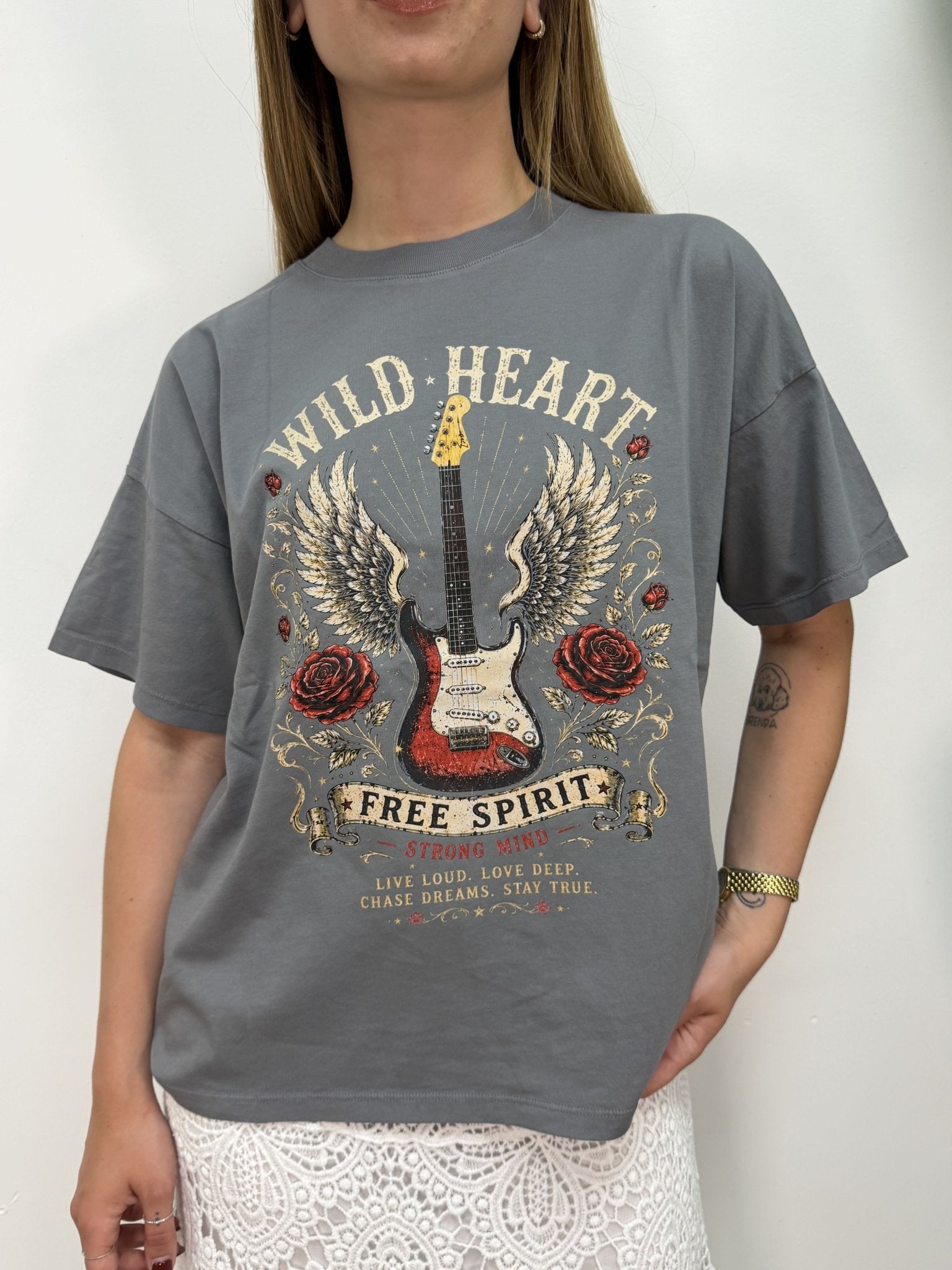 T-Shirt in cotone "Wild Heart" VICOLO - GiuGiò | Shop online