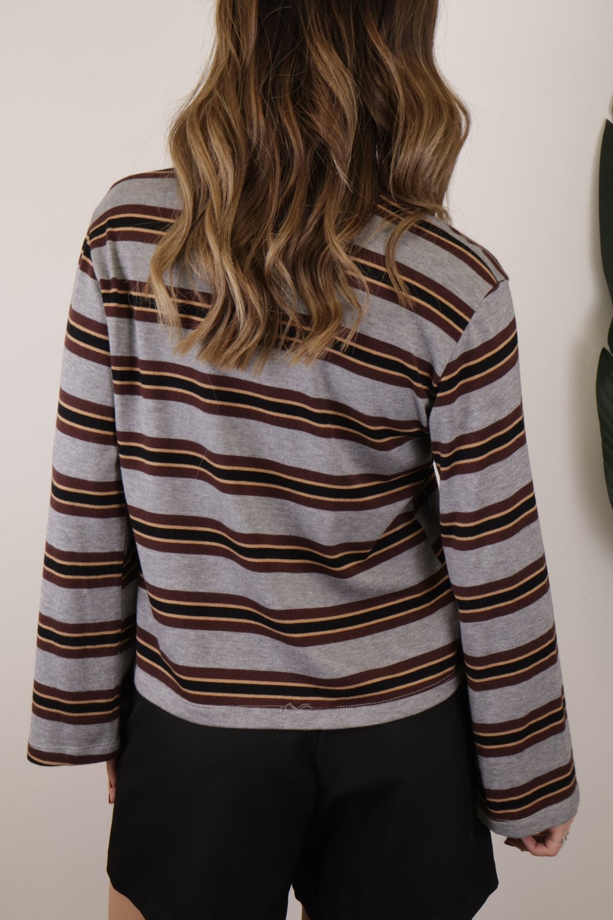 T-shirt in maglia manica ampia a righe HaveOne - GiuGiò | Shop online