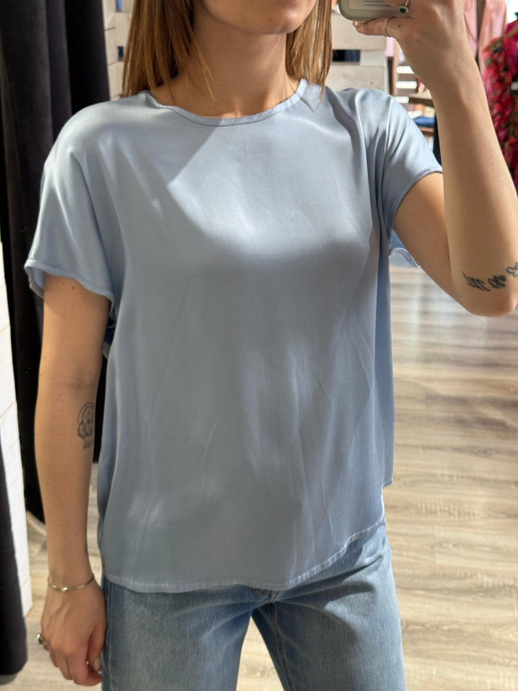 T-shirt in viscosa scollo barca Tensione In - GiuGiò | Shop online
