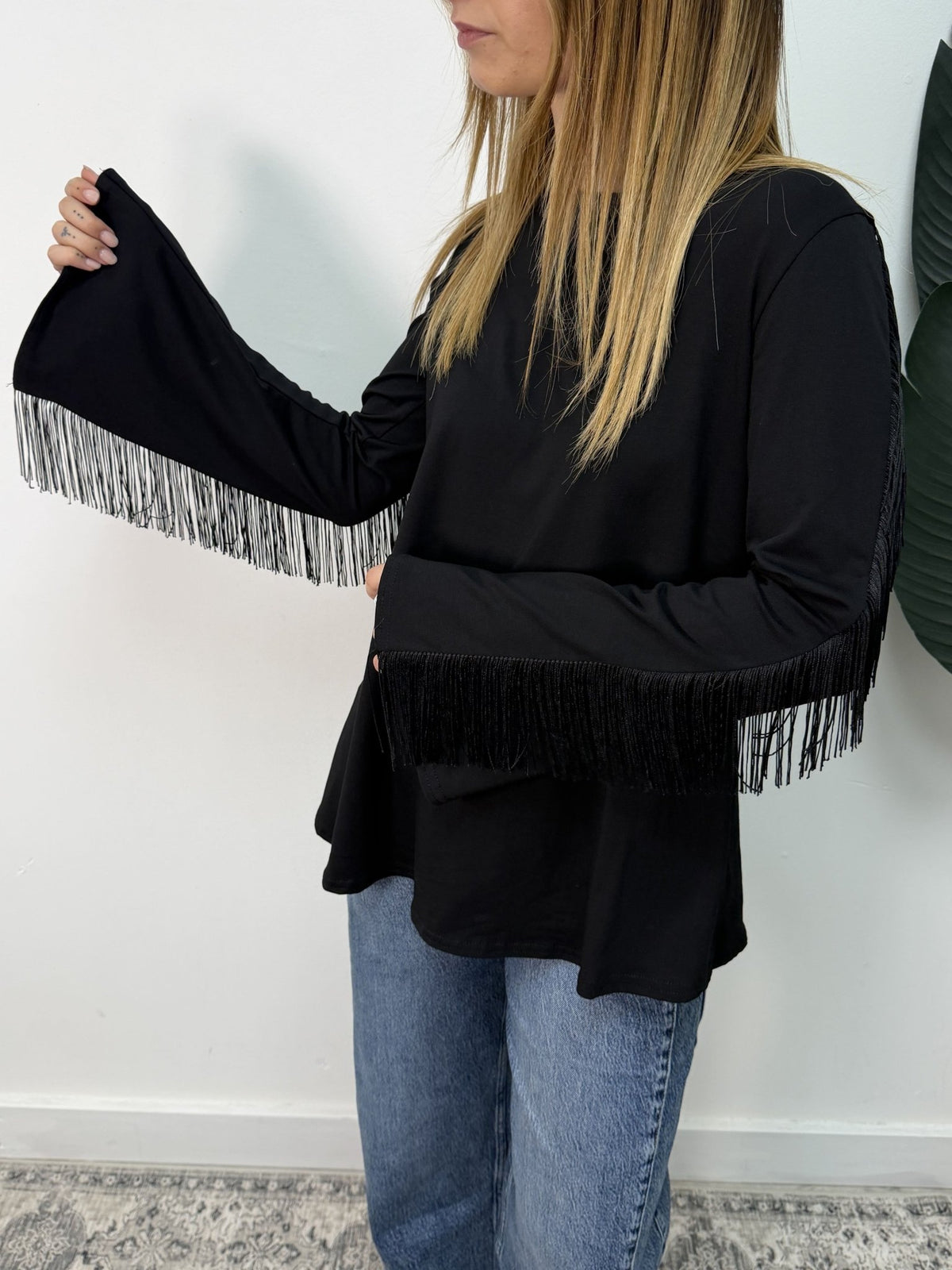 T-shirt manica lunga con frange MyD - GiuGiò | Shop online