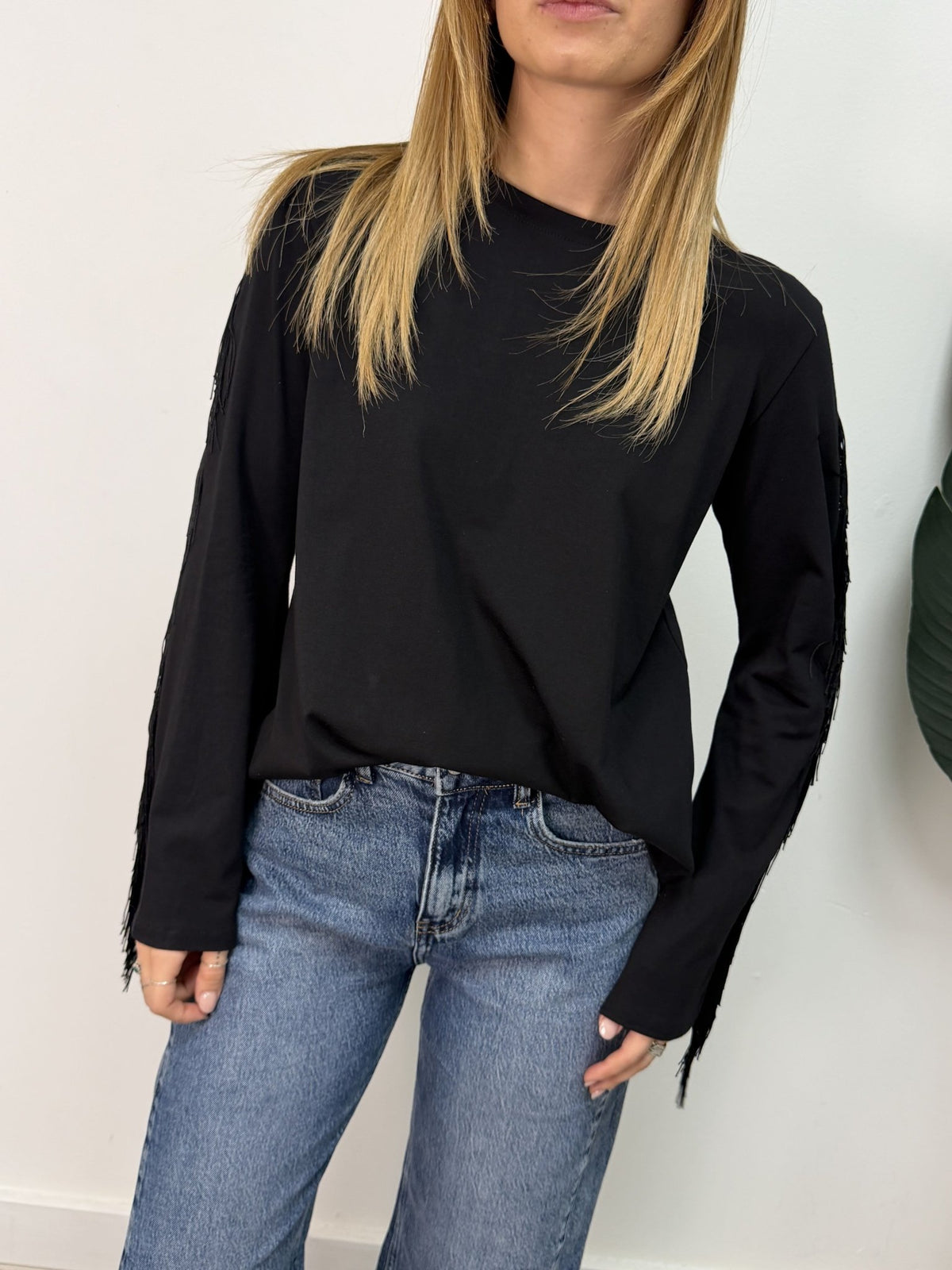 T-shirt manica lunga con frange MyD - GiuGiò | Shop online