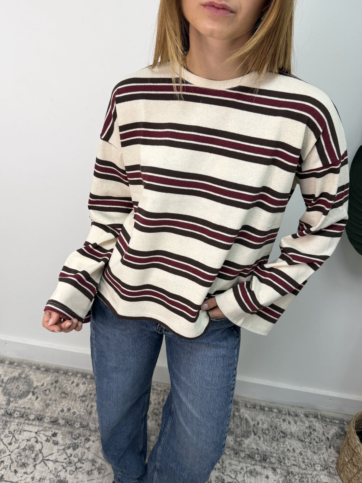 T-shirt manica lunga rigata Susy Mix - GiuGiò | Shop online