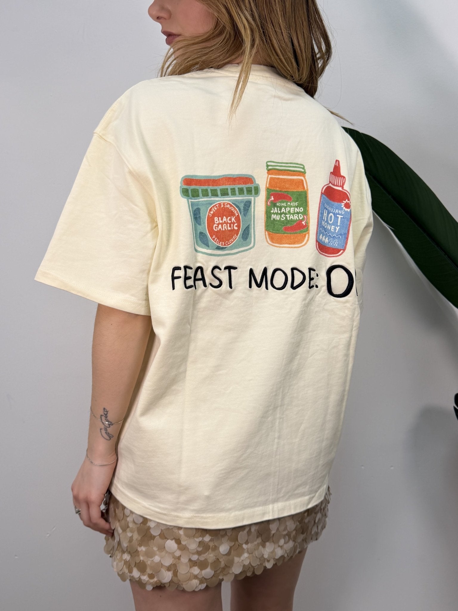 T-Shirt over girocollo cotone ricamo retro MyD - GiuGiò | Shop online