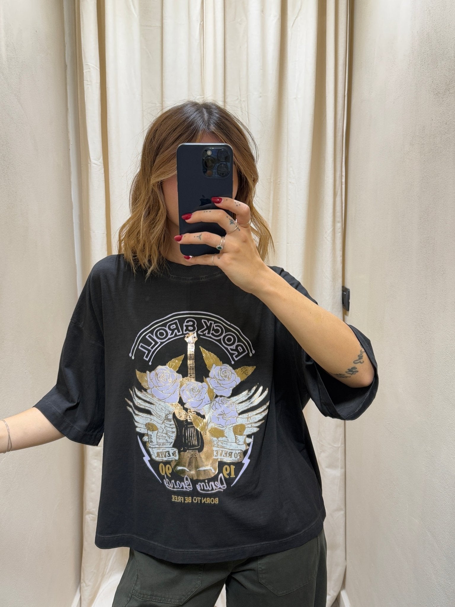 T-Shirt over in cotone stampa rose HaveOne - GiuGiò | Shop online