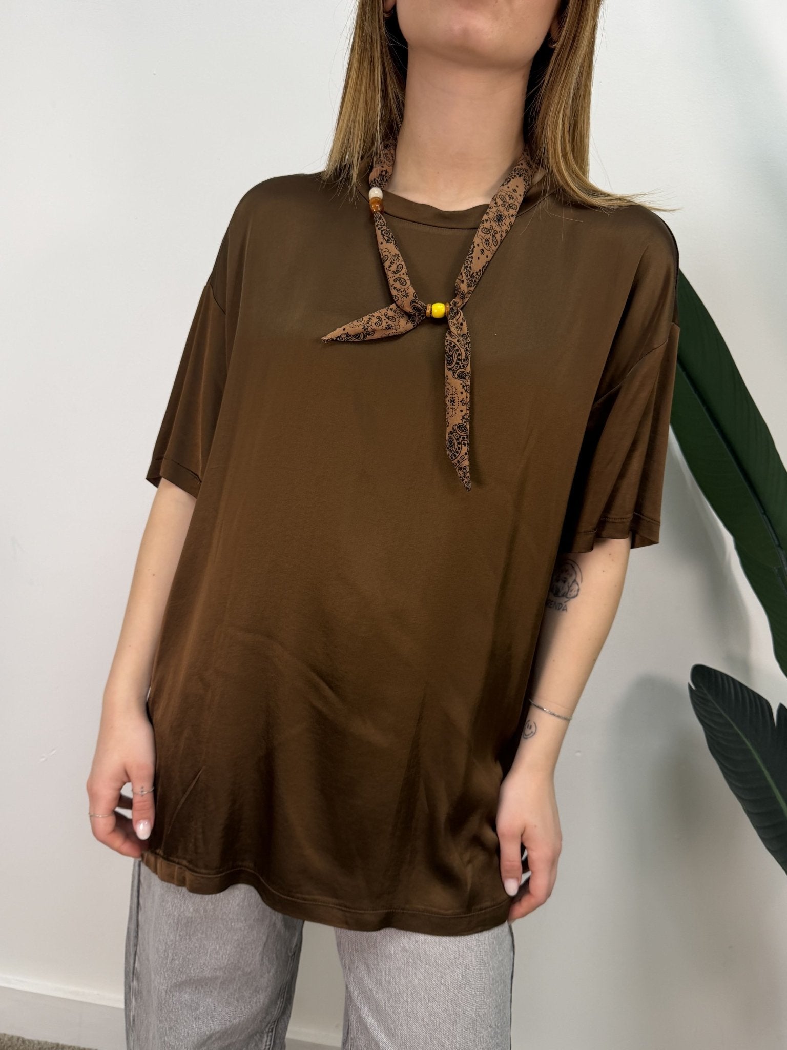 T-Shirt over satin MyD - GiuGiò | Shop online