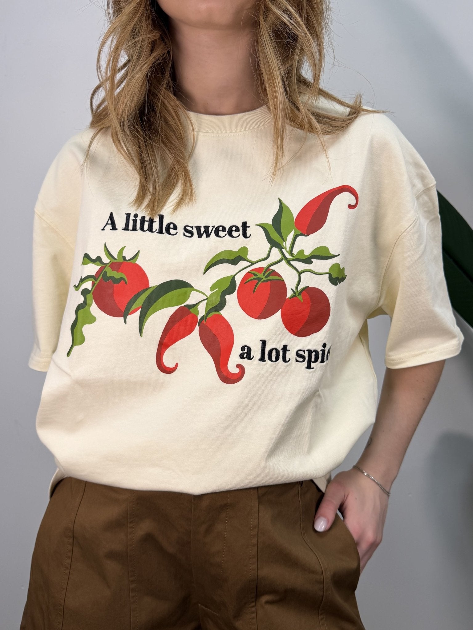 T-Shirt over stampa peperoncino MyD - GiuGiò | Shop online