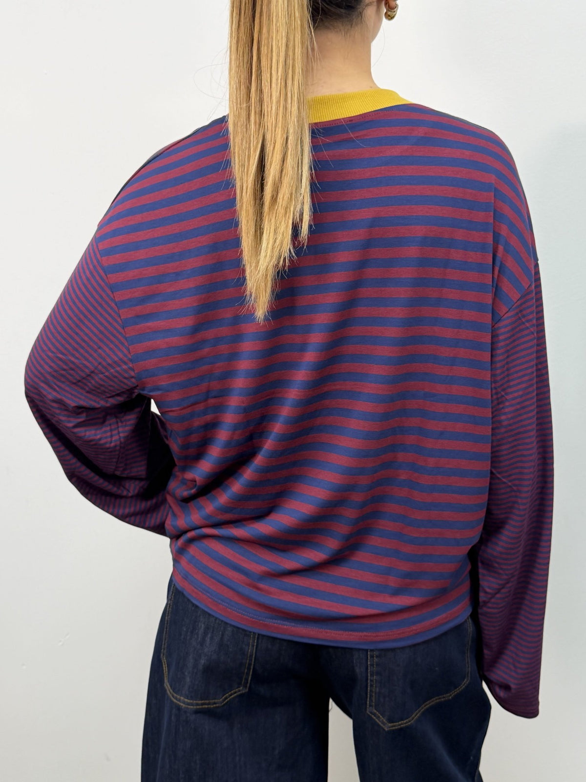 T-Shirt rigata manica campana HaveOne - GiuGiò | Shop online