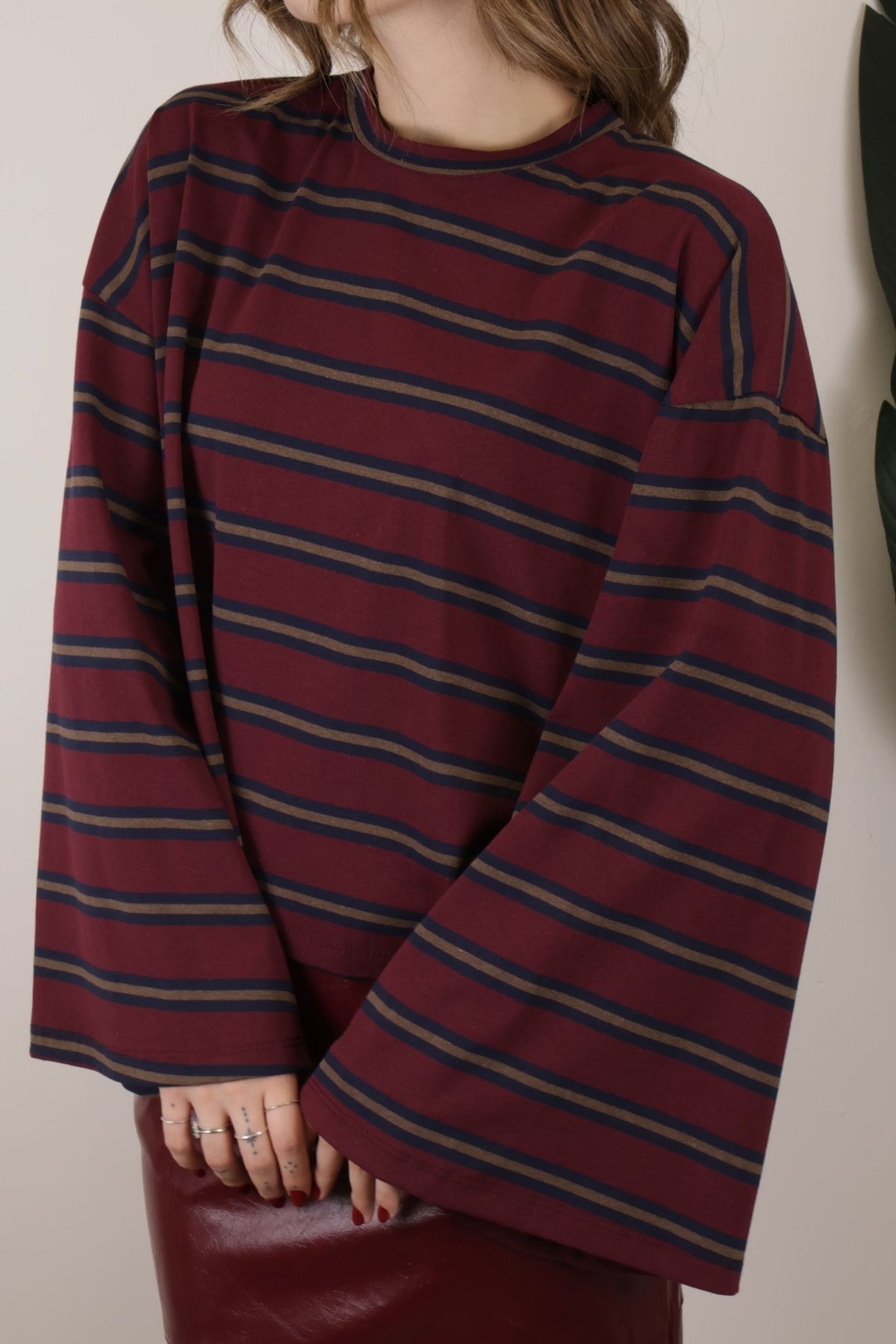 T-shirt righe manica campana Vicolo - GiuGiò | Shop online