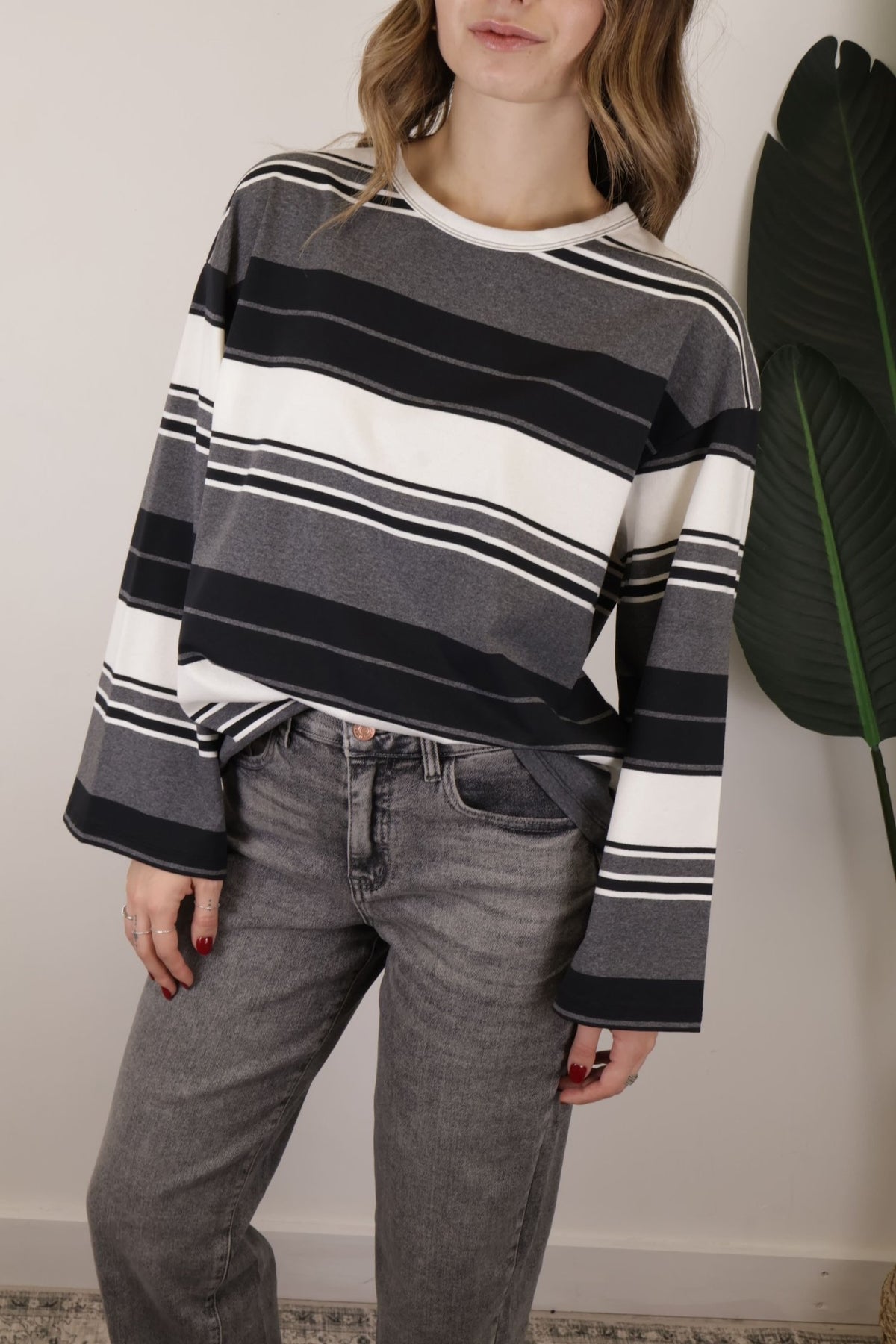 T-shirt righe maniche campana Vicolo - GiuGiò | Shop online