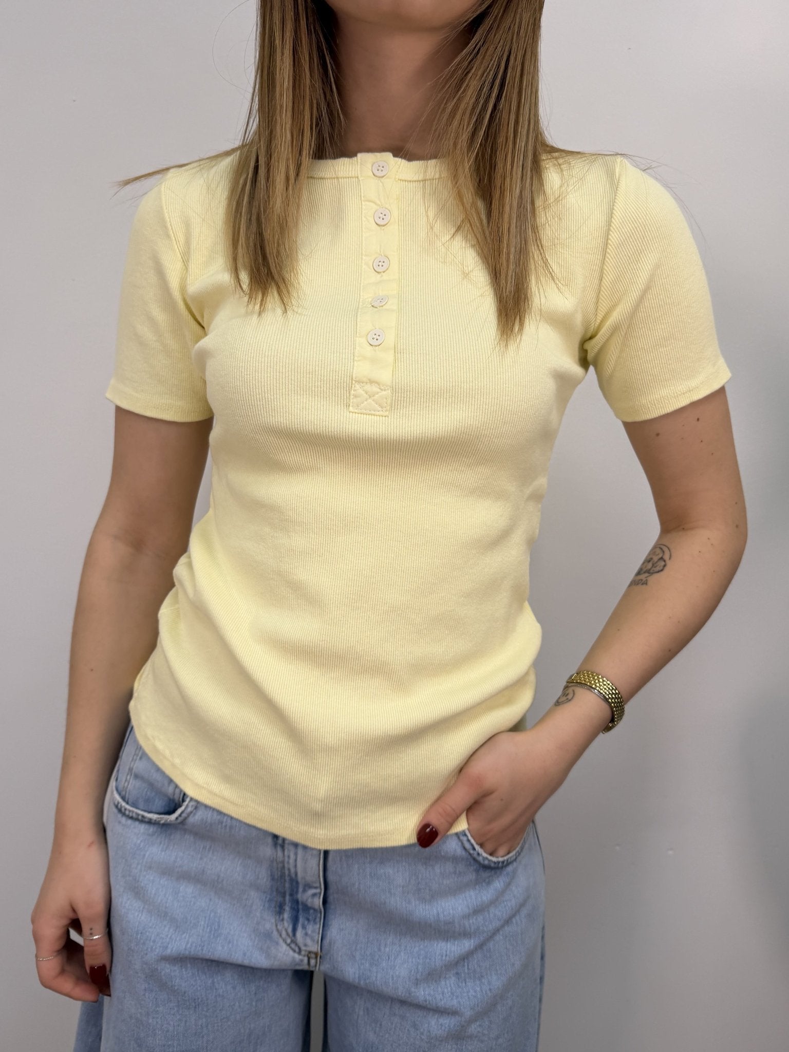 T-Shirt serafino 100% cotone Tensione In - GiuGiò | Shop online