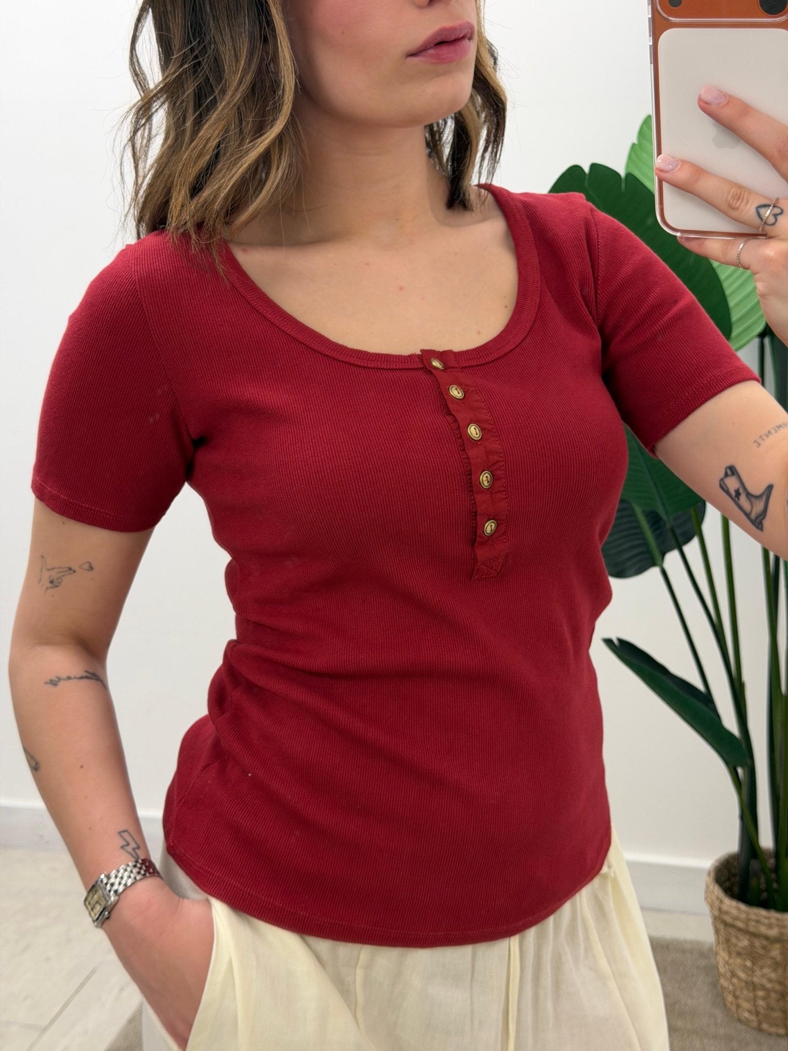 T-Shirt serafino scollo madonna MyD - GiuGiò | Shop online