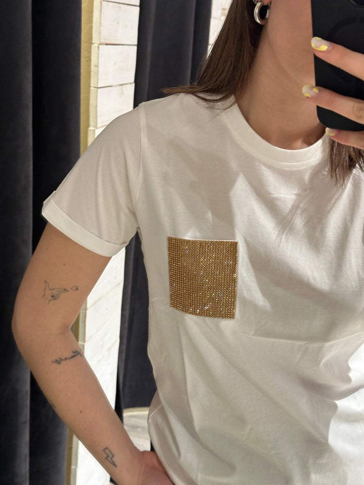 T-shirt slimfit patch brillantini Censured - GiuGiò | Shop online