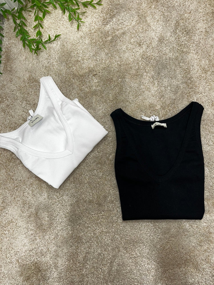 Top canotta a costa scollo V Susy Mix - GiuGiò | Shop online