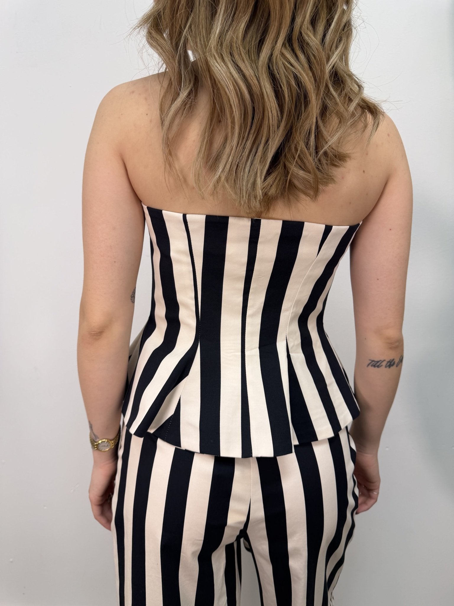 Top godet a fascia rigato Tensione In - GiuGiò | Shop online
