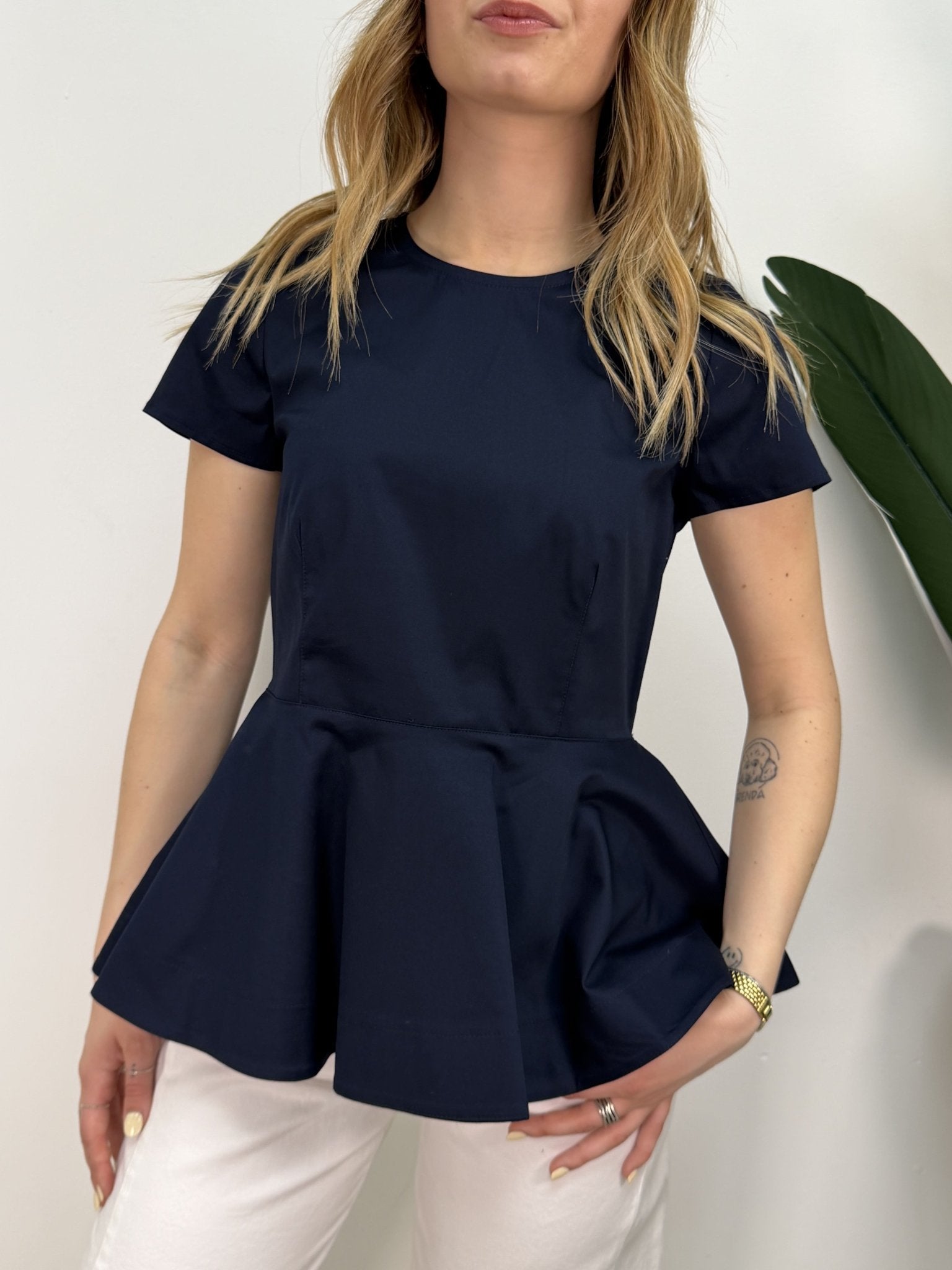 Top godet con manica ad aletta Tensione In - GiuGiò | Shop online