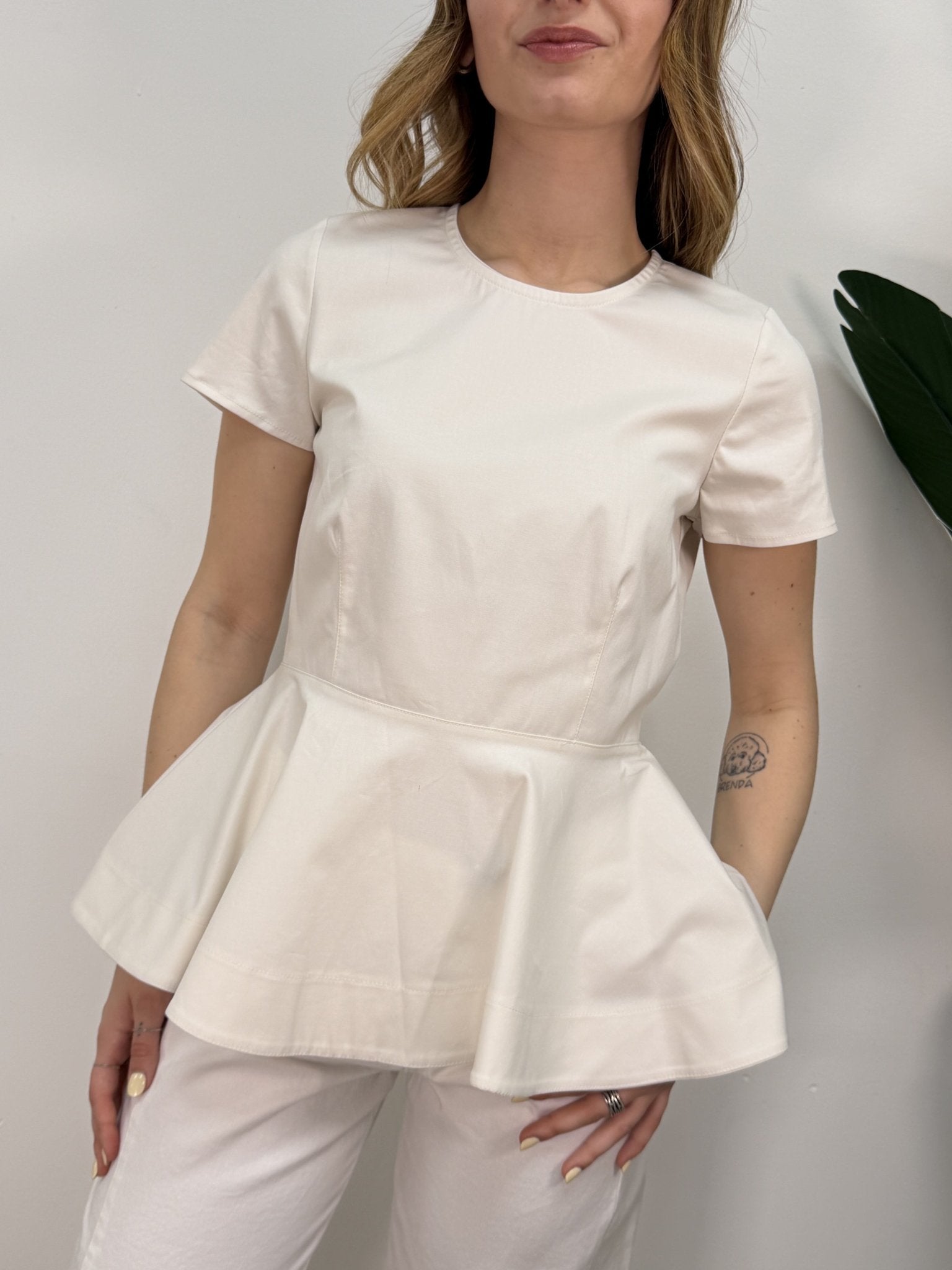 Top godet con manica ad aletta Tensione In - GiuGiò | Shop online