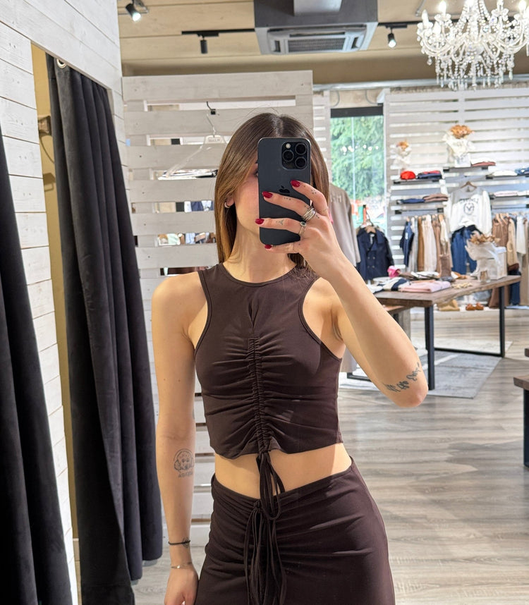 Top in lycra con coulisse HaveOne - GiuGiò | Shop online