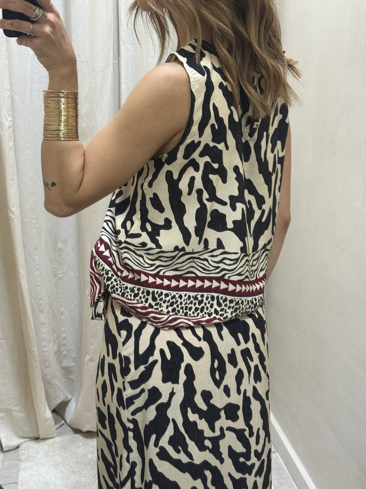 Top spalla larga stampa animalier HaveOne - GiuGiò | Shop online
