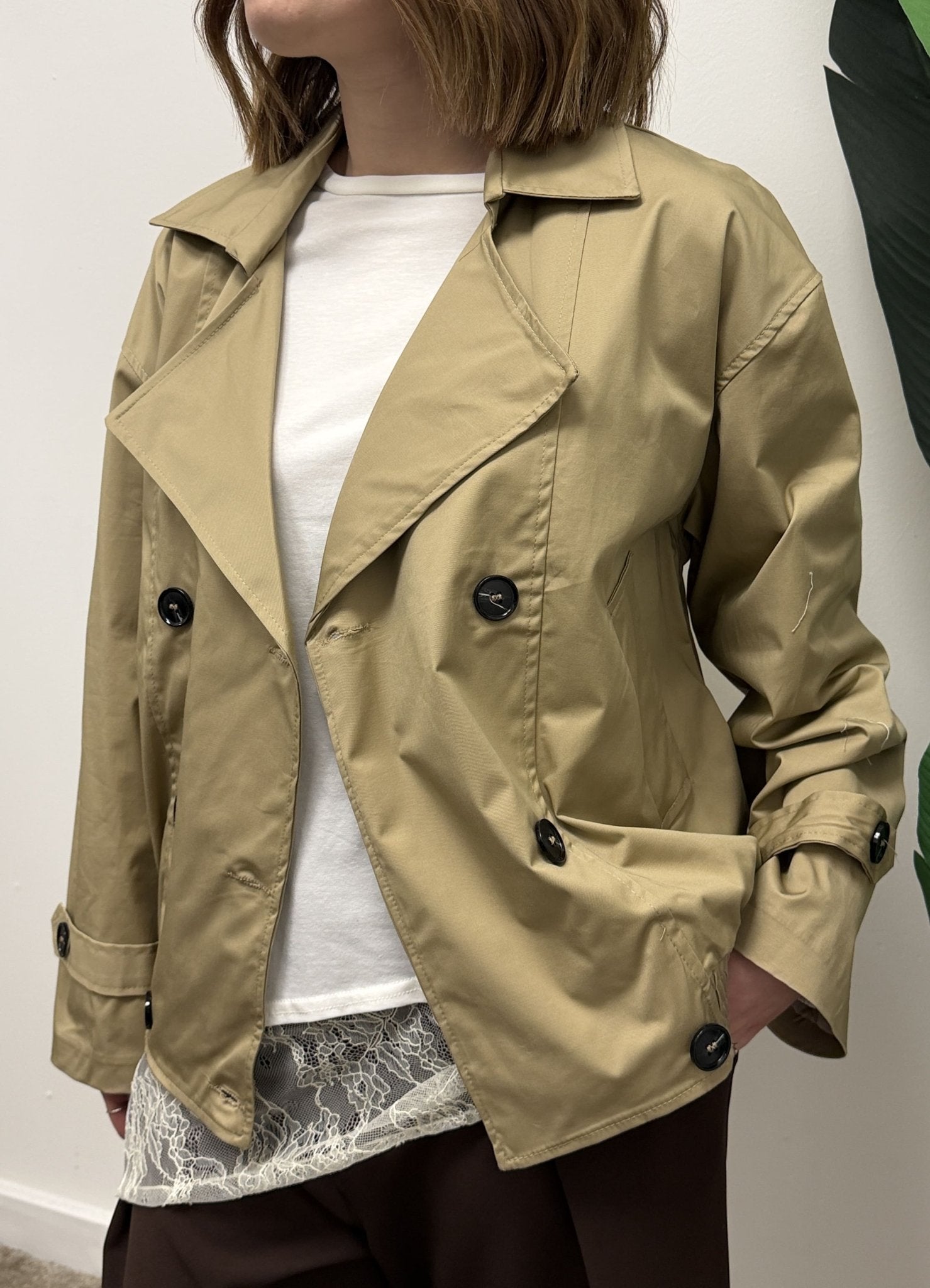 Trench bomber corto doppiopetto MyD - GiuGiò | Shop online