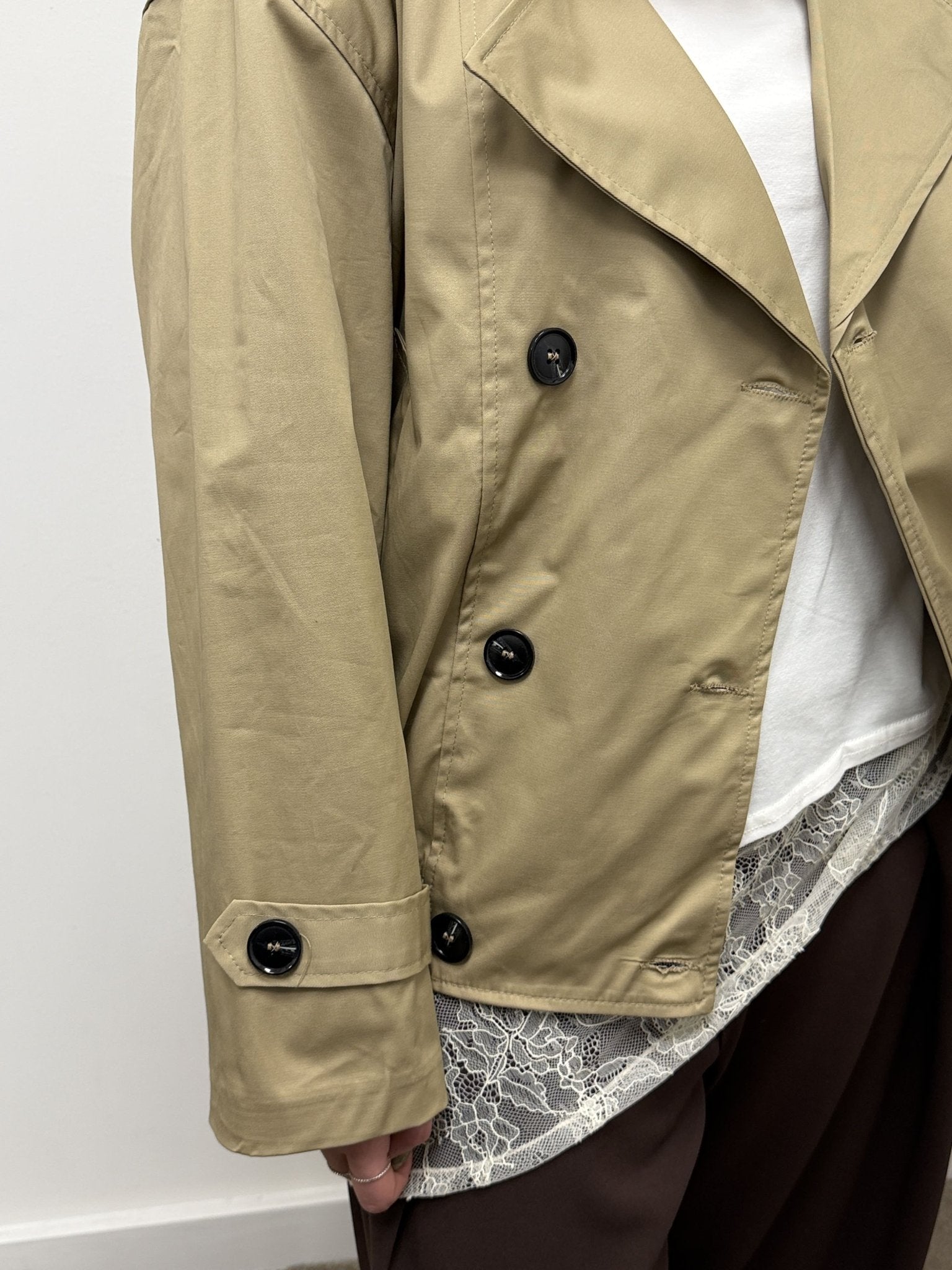 Trench bomber corto doppiopetto MyD - GiuGiò | Shop online
