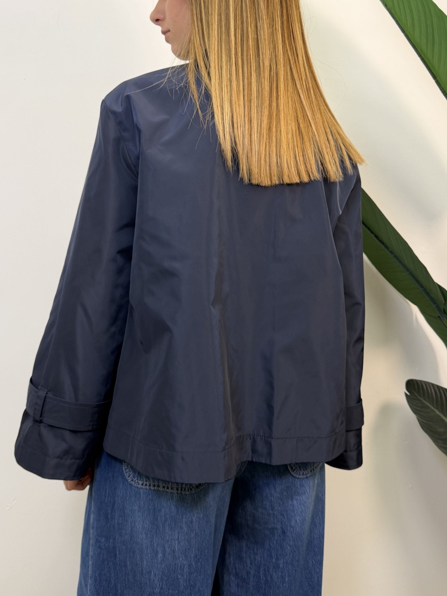 Trench corto doppiopetto in nylon Please - GiuGiò | Shop online