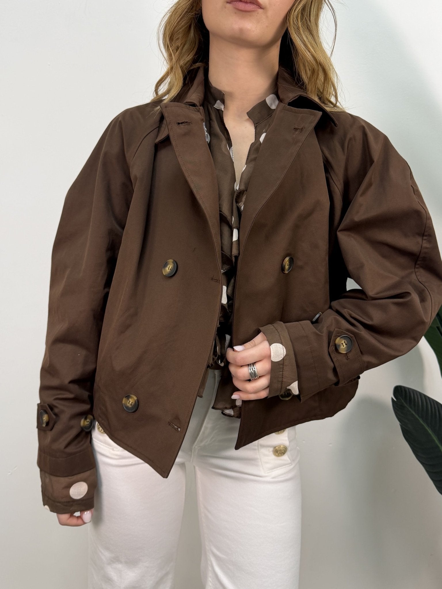 Trench corto in cotone Tensione In - GiuGiò | Shop online