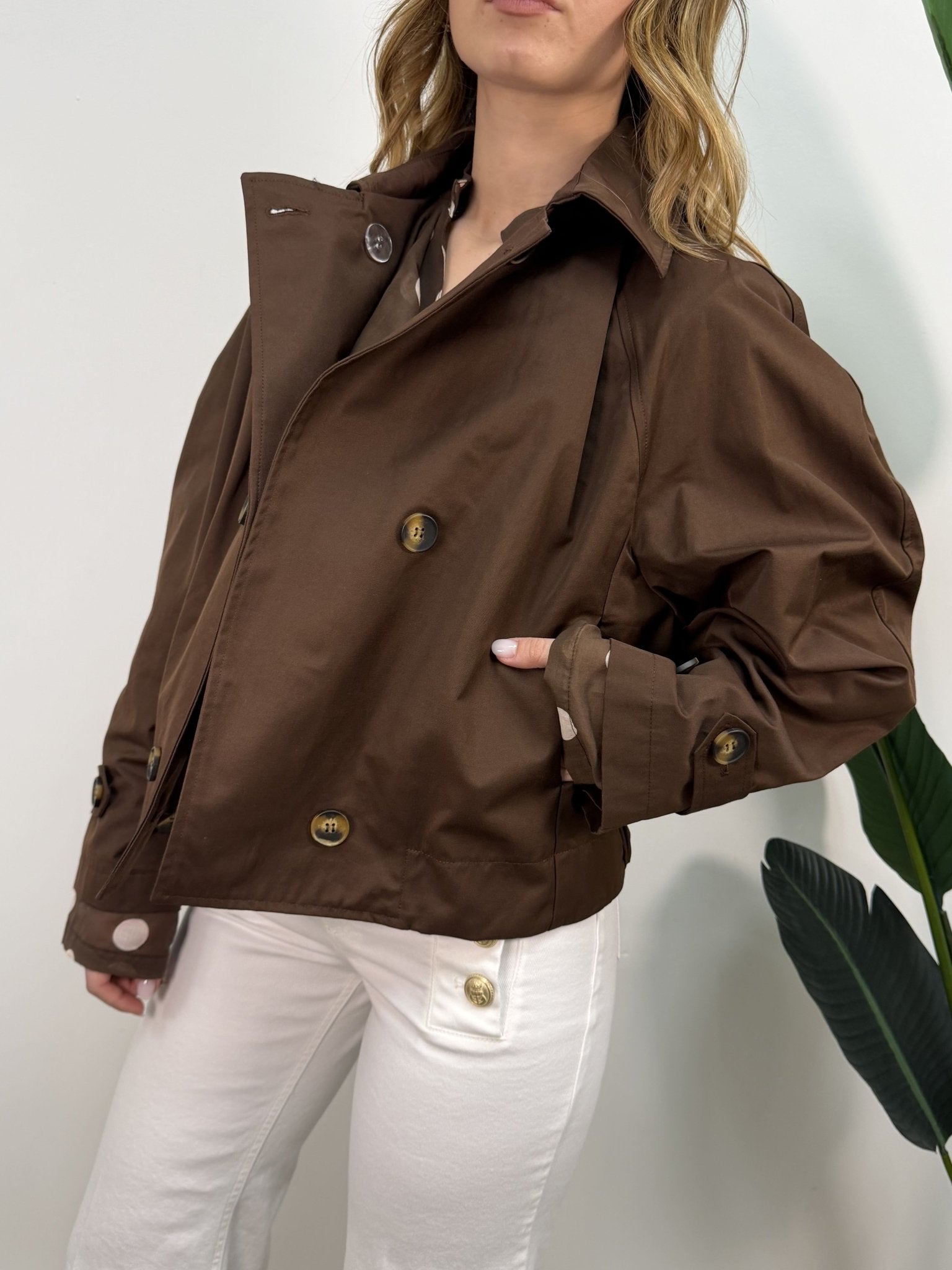 Trench corto in cotone Tensione In - GiuGiò | Shop online