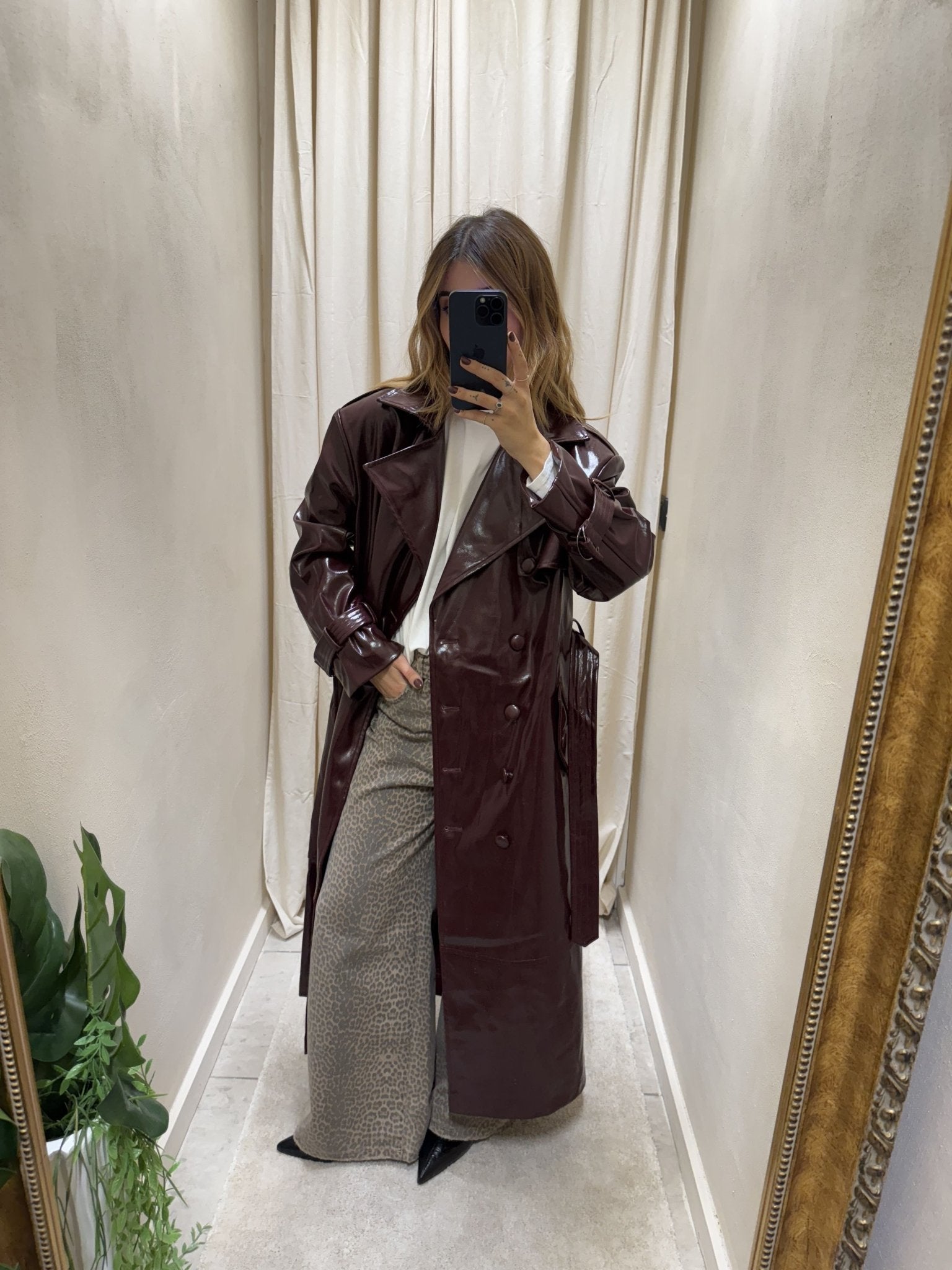 Trench Gizem lungo effetto vinile TwentyFourhaitch - GiuGiò | Shop online