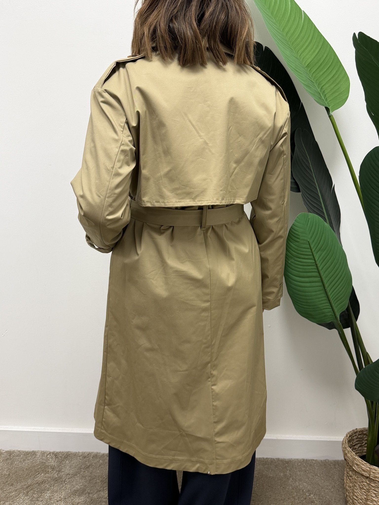 Trench lungo doppiopetto con spille MyD - GiuGiò | Shop online