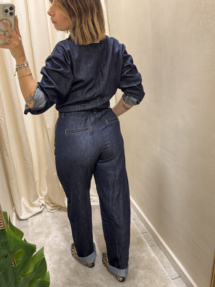 Tuta in denim wide leg BSB - GiuGiò | Shop online