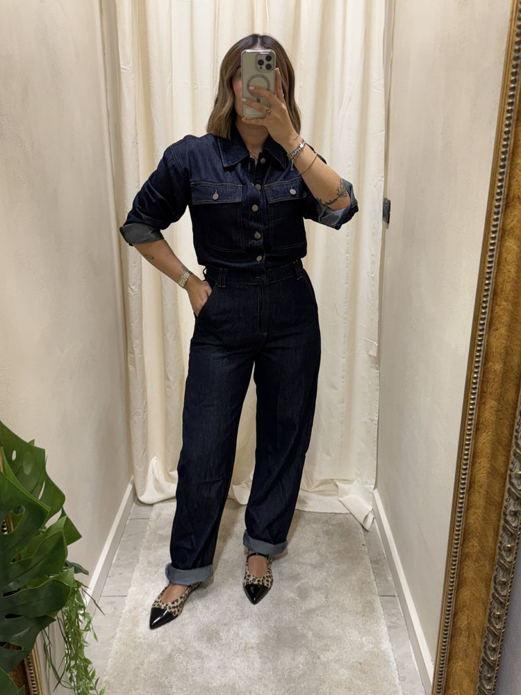 Tuta in denim wide leg BSB - GiuGiò | Shop online