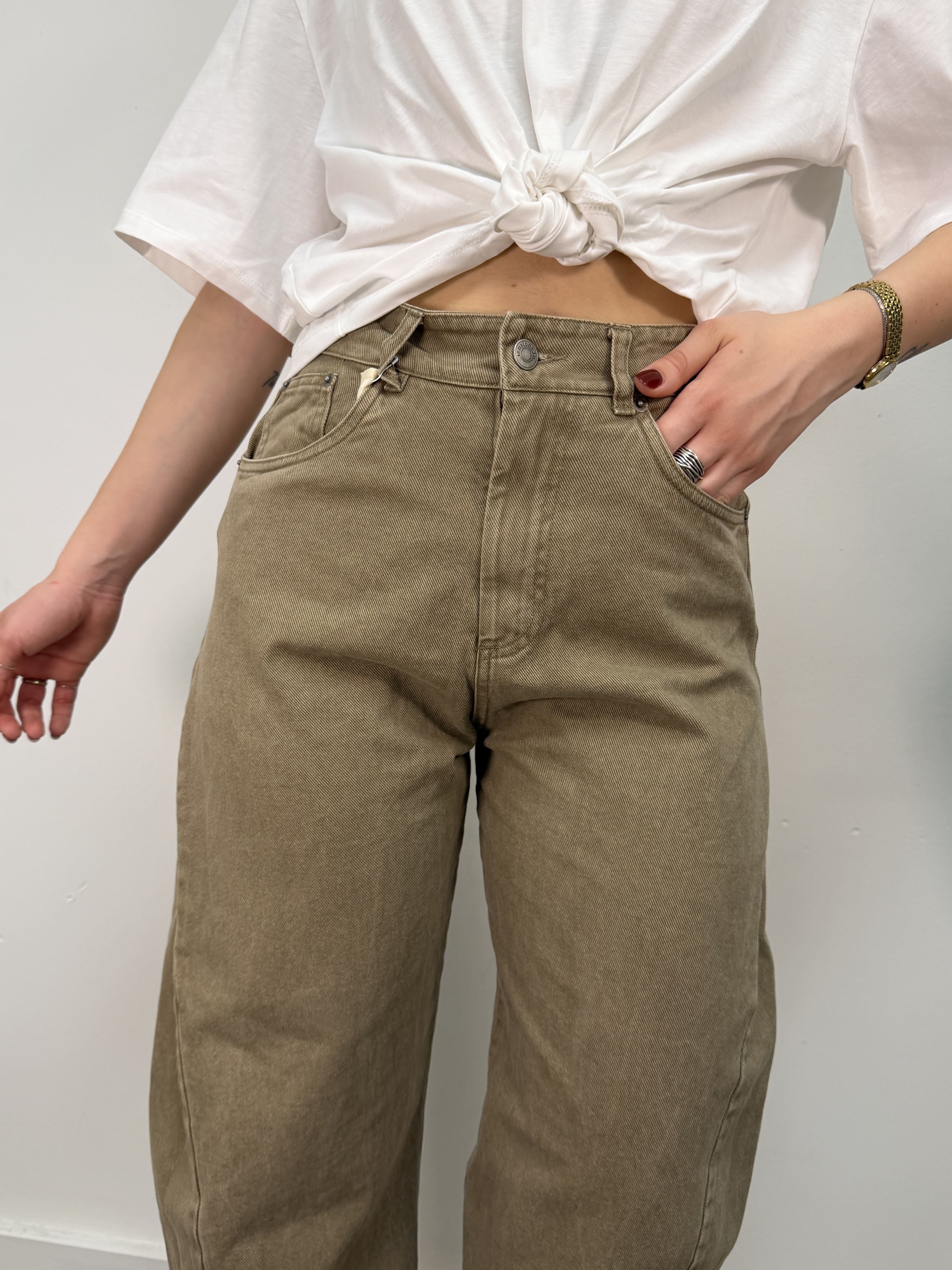 Jeans balloon sfrangiato Tensione In