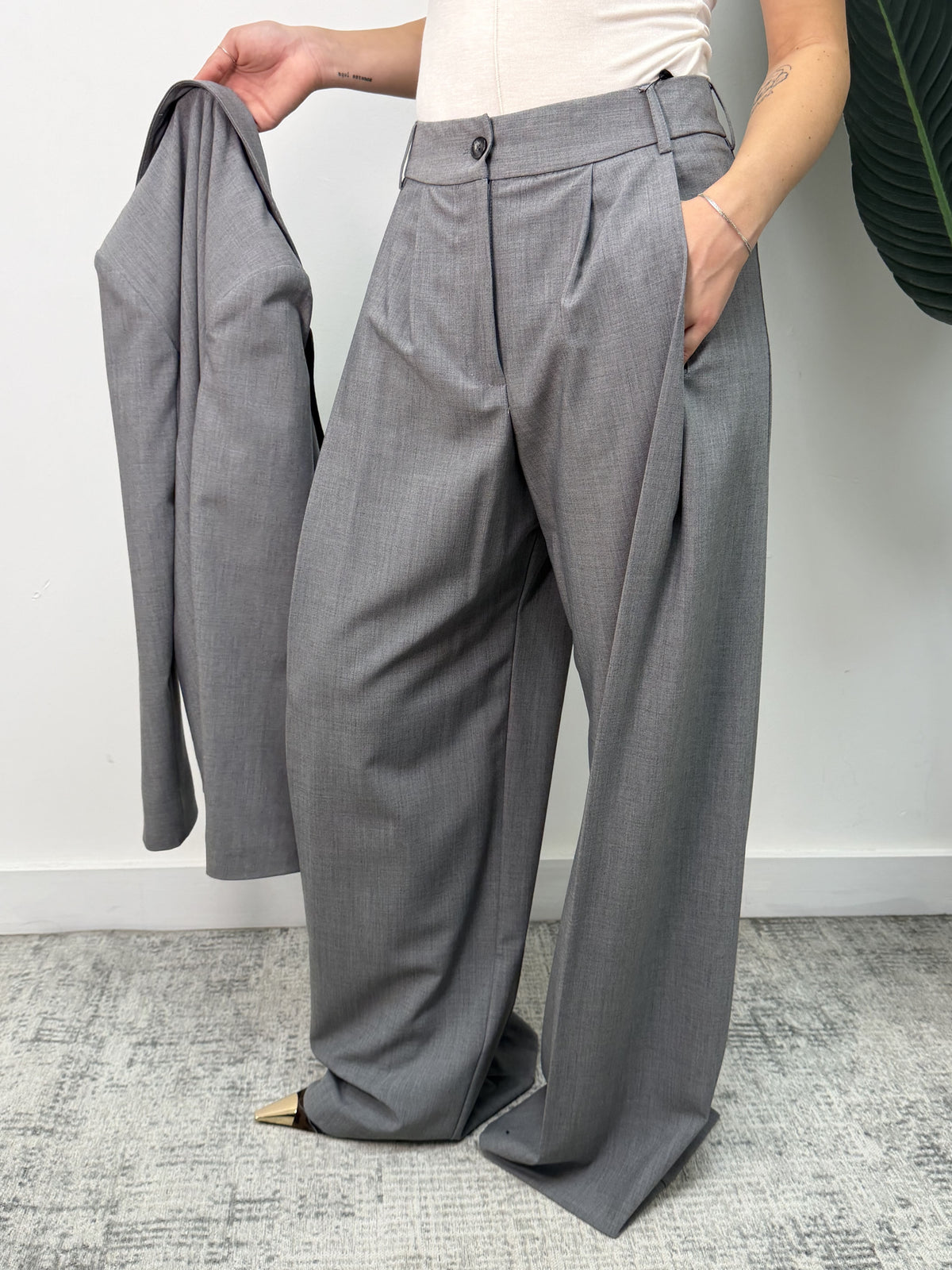 Pantalone palazzo con pinces Vicolo