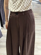 Pantalone in raso con doppia pinces MyD