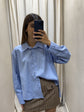 Camicia over con applicazioni gioiello Susy Mix