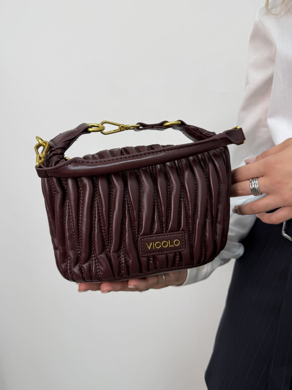 Borsa Hook trapuntata puffy Vicolo