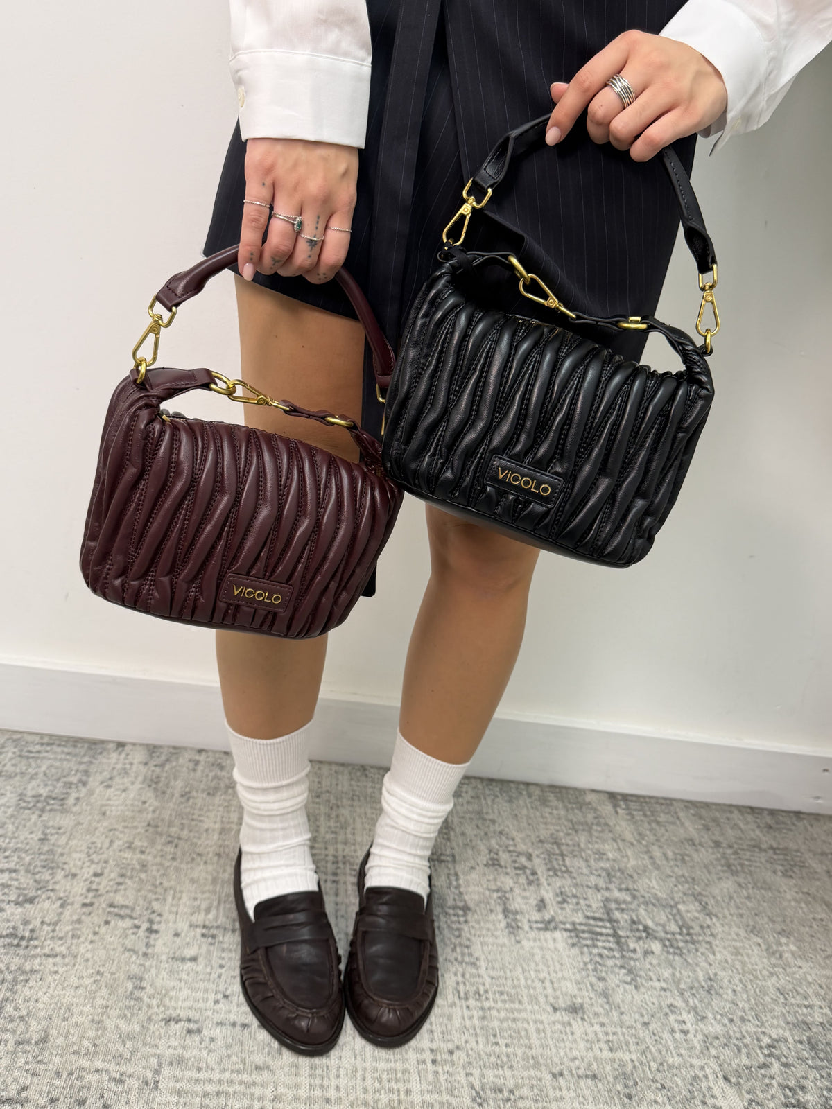 Borsa Hook trapuntata puffy Vicolo