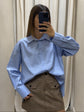 Camicia over con applicazioni gioiello Susy Mix