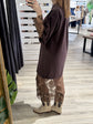 Abito maglia in pizzo con collana Susy Mix