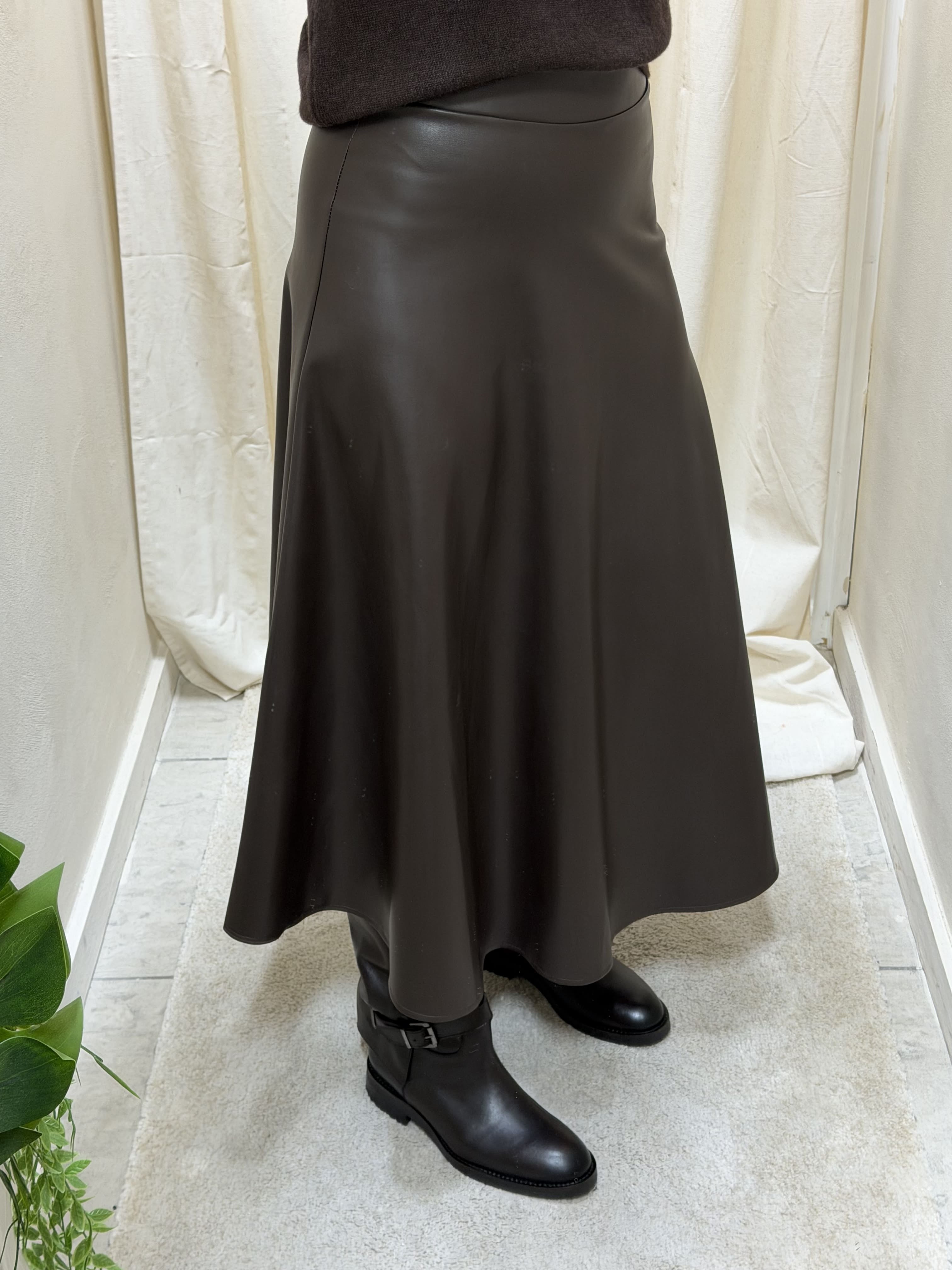 Gonna a ruota in ecopelle MyD