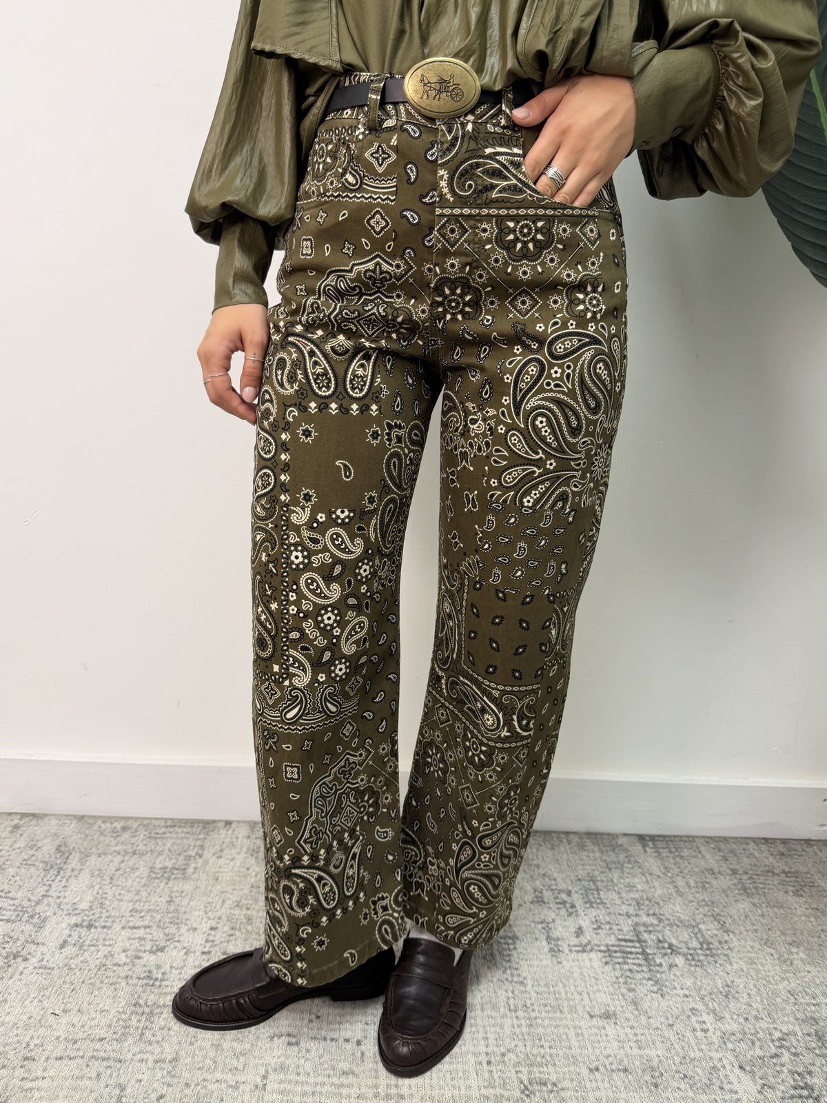 Pantalone ovetto stampa bandana Tensione In