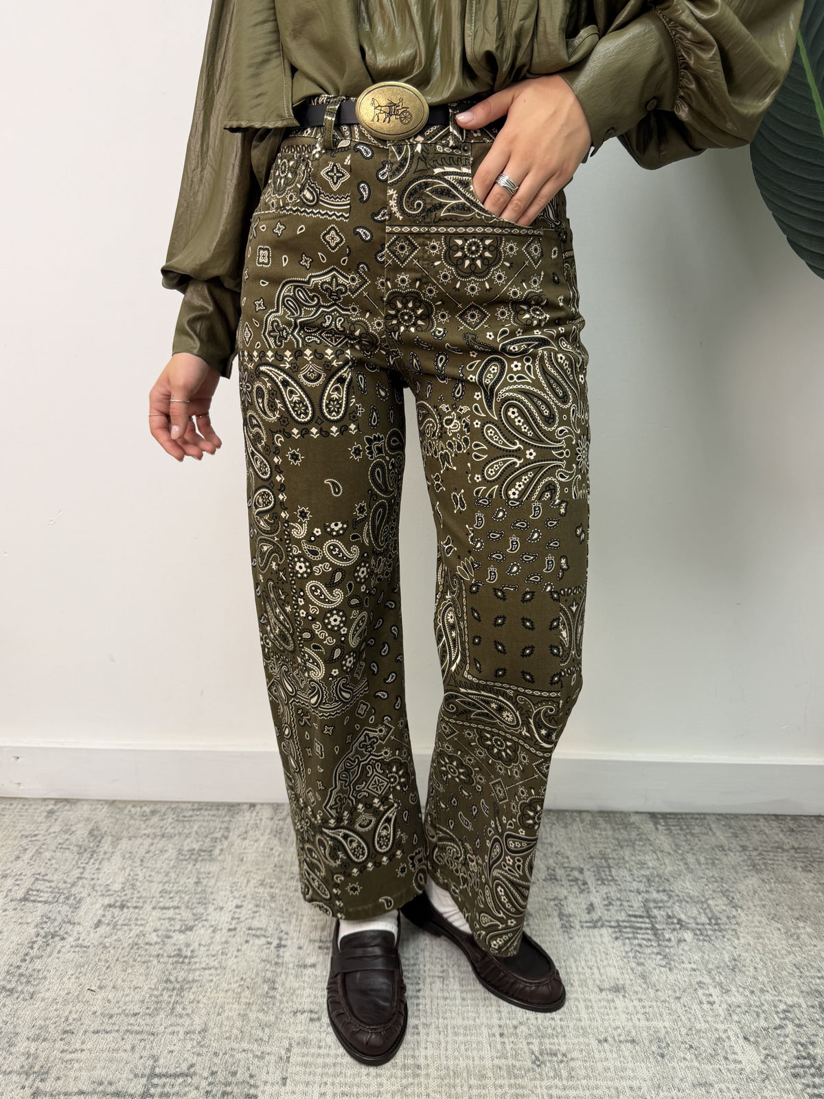 Pantalone ovetto stampa bandana Tensione In